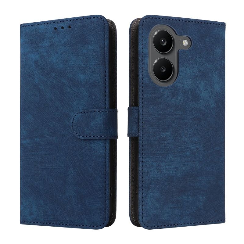 Flip Cover for Xiaomi Poco X8 Pro/Redmi Turbo 5 PU Leather Phone Case Full-Body Protection Shockproof [RFID Blocking] Wallet Cover With Hand Strap