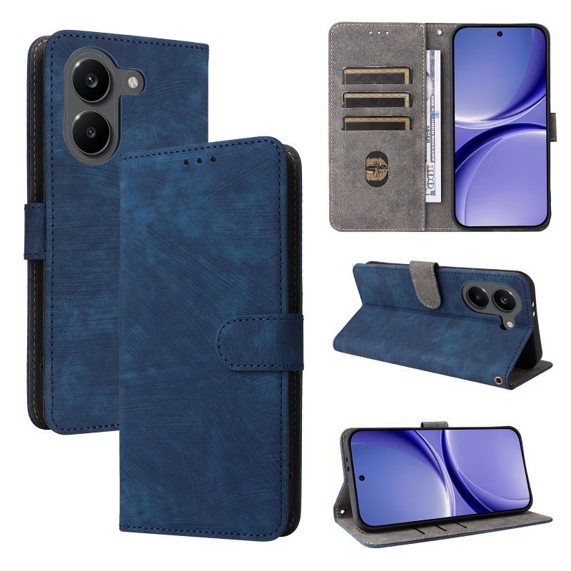 Flip Cover for Xiaomi Poco X8 Pro/Redmi Turbo 5 PU Leather Phone Case Full-Body Protection Shockproof [RFID Blocking] Wallet Cover With Hand Strap