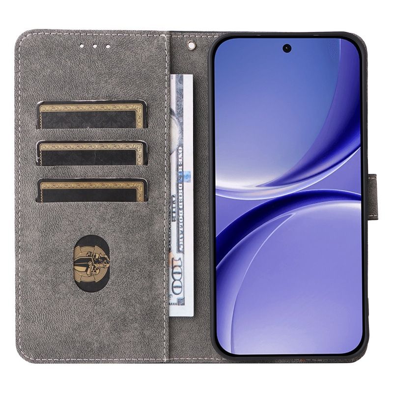 Flip Cover for Xiaomi Poco X8 Pro/Redmi Turbo 5 PU Leather Phone Case Full-Body Protection Shockproof [RFID Blocking] Wallet Cover With Hand Strap