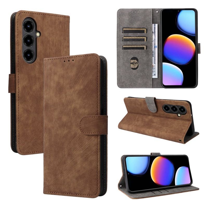 Flip Cover for ZTE Blade V80 Max PU Leather Phone Case Full-Body Protection Shockproof [RFID Blocking] Wallet Cover With Hand Strap