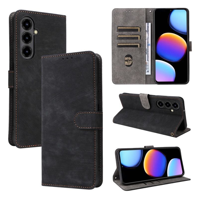 Flip Cover for ZTE Blade V80 Max PU Leather Phone Case Full-Body Protection Shockproof [RFID Blocking] Wallet Cover With Hand Strap