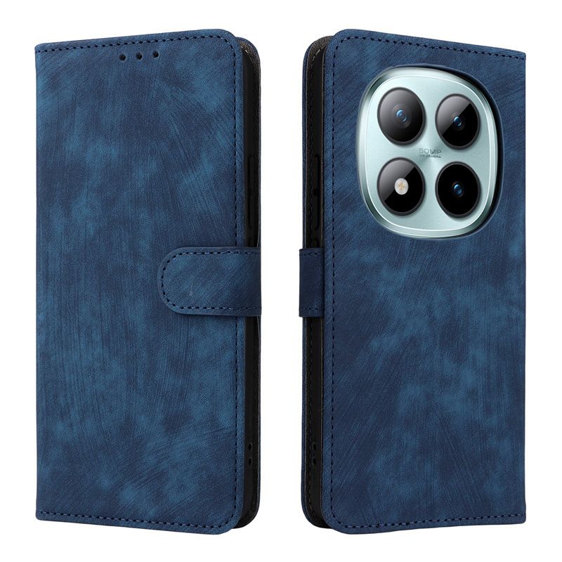 Flip Cover for Xiaomi Poco M8/Poco M8 Pro/Redmi Note 15/Redmi Note 15 Pro Plus PU Leather Phone Case Full-Body Protection Shockproof [RFID Blocking] Wallet Cover With Hand Strap