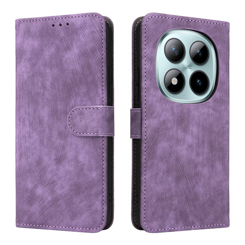 Flip Cover for Xiaomi Poco M8/Poco M8 Pro/Redmi Note 15/Redmi Note 15 Pro Plus PU Leather Phone Case Full-Body Protection Shockproof [RFID Blocking] Wallet Cover With Hand Strap