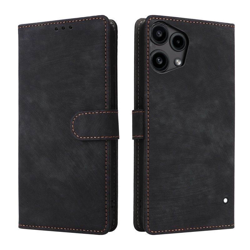 Flip Cover for Nothing Phone (3a) Lite PU Leather Phone Case Full-Body Protection Shockproof [RFID Blocking] Wallet Cover With Hand Strap