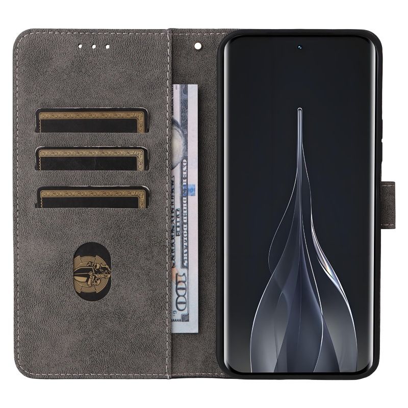 Flip Cover for Tecno Spark Slim/Pova Slim PU Leather Phone Case Full-Body Protection Shockproof [RFID Blocking] Wallet Cover With Hand Strap