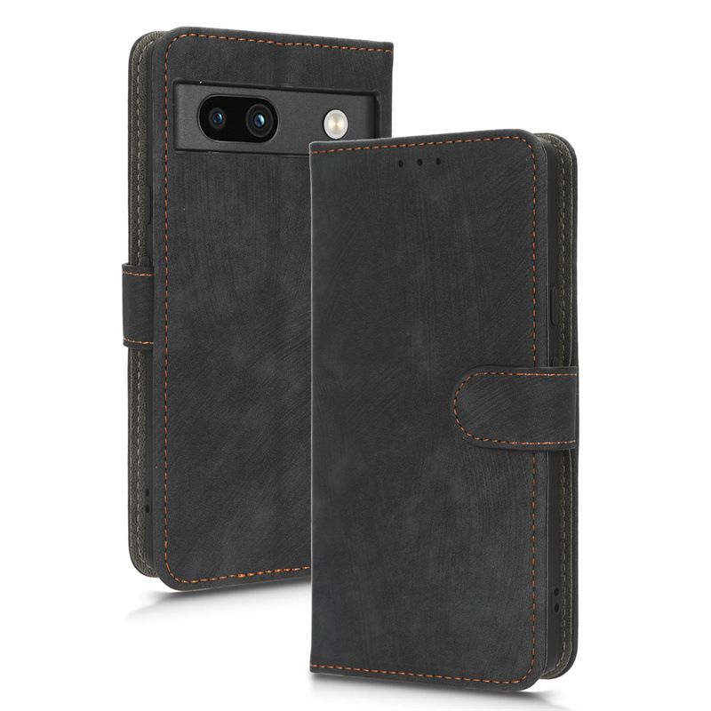 Flip Cover for Google Pixel 10a/Pixel 10/10 Pro/10 Pro XL/9/8/7/6 PU Leather Phone Case Full-Body Protection Shockproof [RFID Blocking] Wallet Cover With Hand Strap