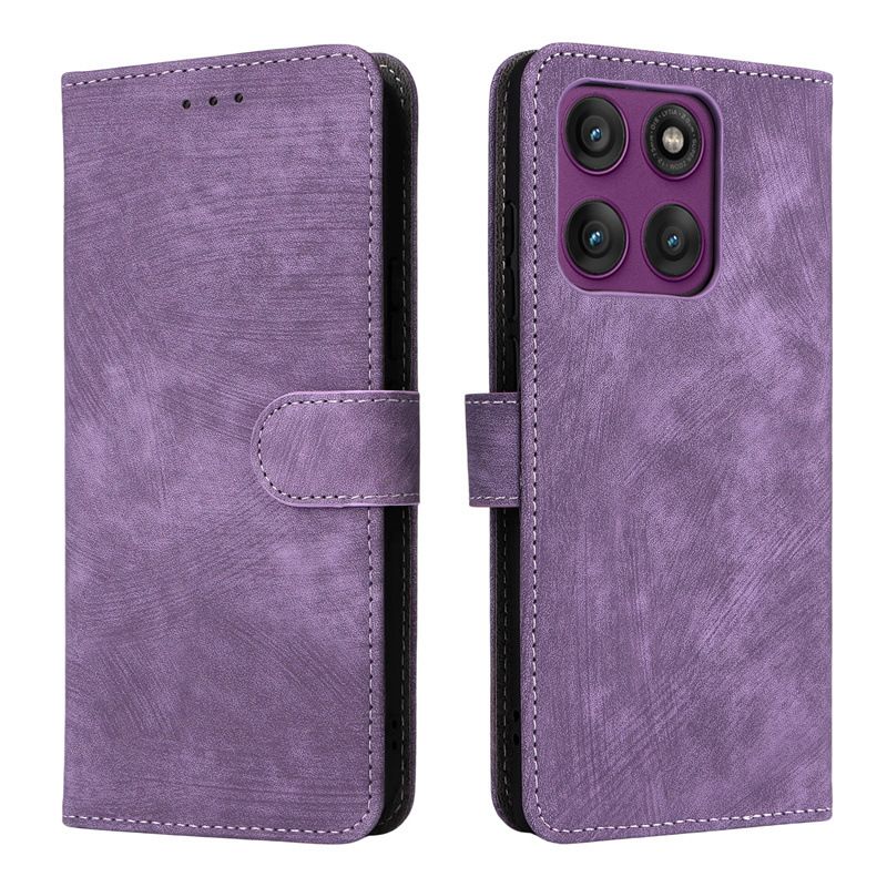 Flip Cover for Motorola Edge 60/60s/60 Pro/60 Fusion/60 Stylus/Moto G Stylus 5G (2025) PU Leather Phone Case Full-Body Protection Shockproof [RFID Blocking] Wallet Cover With Hand Strap
