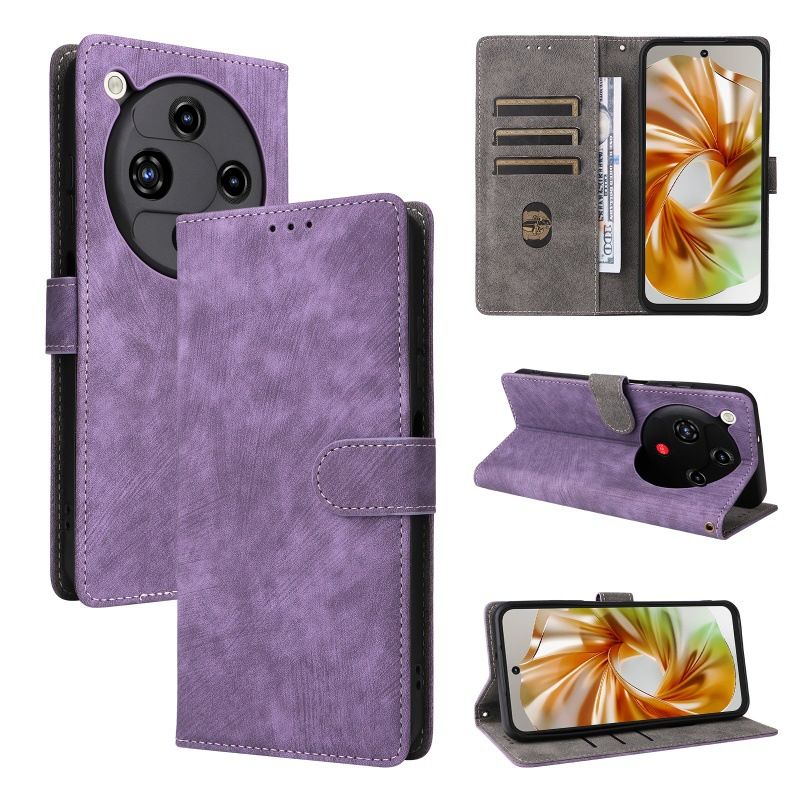 Flip Cover for ZTE nubia Focus 2 PU Leather Phone Case Full-Body Protection Shockproof [RFID Blocking] Wallet Cover With Hand Strap