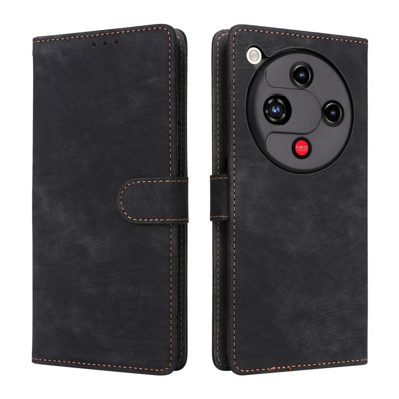 Flip Cover for ZTE nubia Focus 2 PU Leather Phone Case Full-Body Protection Shockproof [RFID Blocking] Wallet Cover With Hand Strap