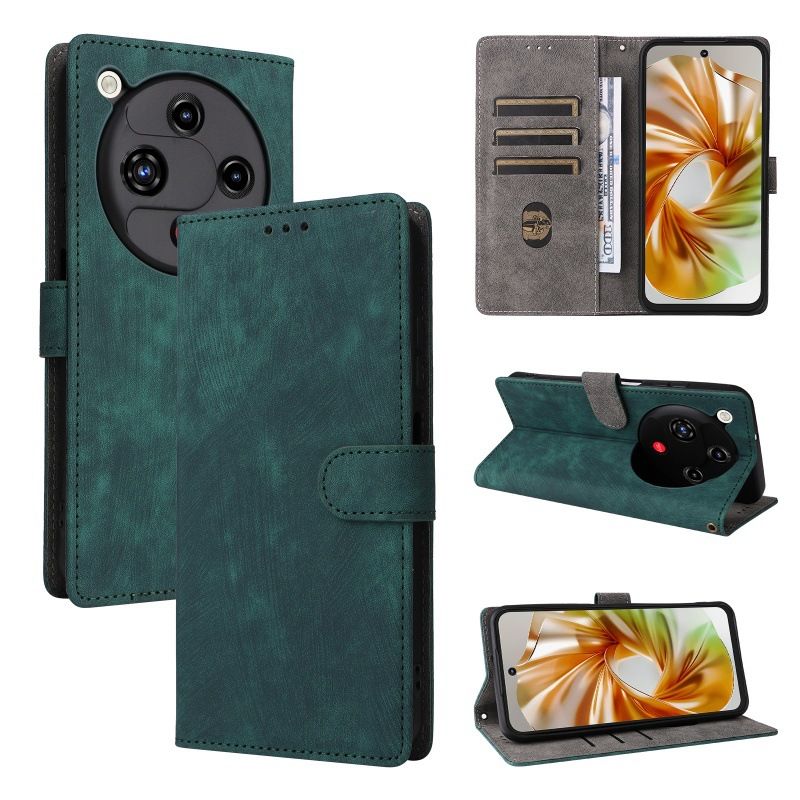 Flip Cover for ZTE nubia Focus 2 PU Leather Phone Case Full-Body Protection Shockproof [RFID Blocking] Wallet Cover With Hand Strap