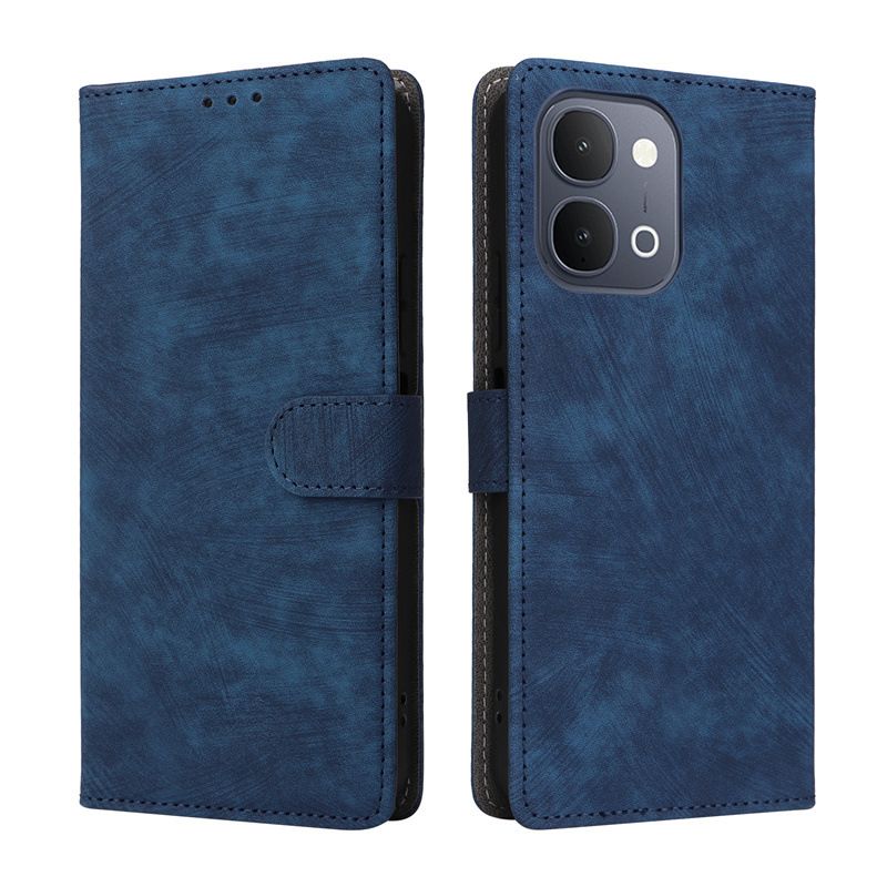 Flip Cover for vivo Y31d/Y500i PU Leather Phone Case Full-Body Protection Shockproof [RFID Blocking] Wallet Cover With Hand Strap