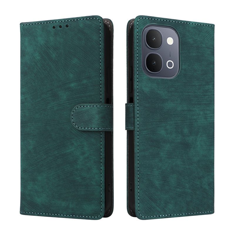 Flip Cover for vivo Y31d/Y500i PU Leather Phone Case Full-Body Protection Shockproof [RFID Blocking] Wallet Cover With Hand Strap