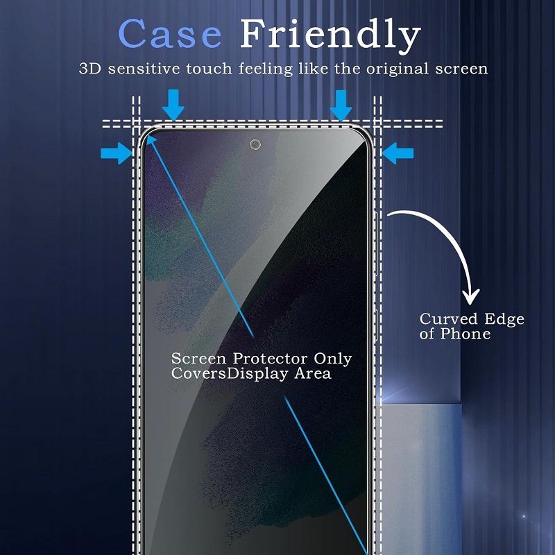 [2-Pack] Privacy Screen Protector for Xiaomi Redmi  Note 15 4G 15 Pro 15 Pro Plus 15 Anti-Spy Tempered Glass Film 9H Hardness, Upgrade Edge Protection, Easy Installation, Bubble Free