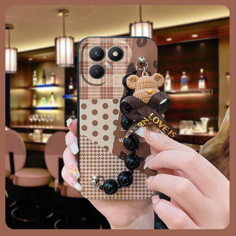 Phone Case for Tecno Pova 7 4G Case Trendy Creative Black Pearl Charm Shockproof And Drop-proof Case