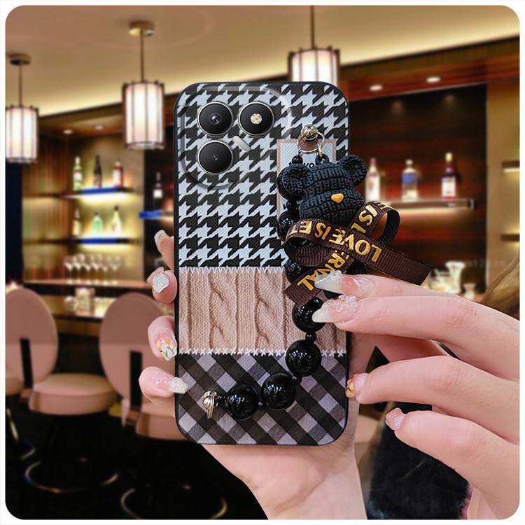 Phone Case for Tecno Pova 7 4G Case Trendy Creative Black Pearl Charm Shockproof And Drop-proof Case
