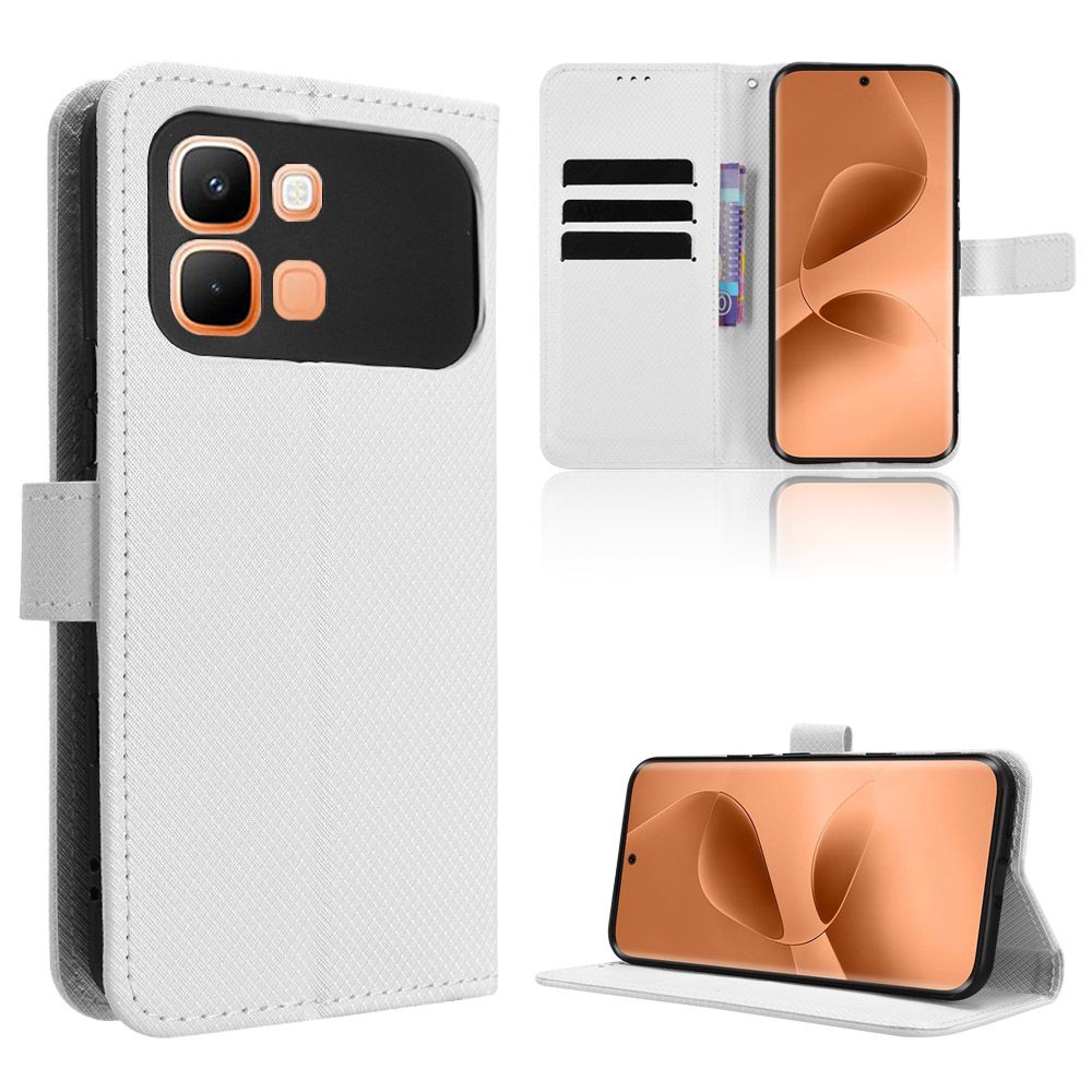 Leather Flip Cover For Infinix Note Edge Case Magnetic Buckle Shockproof Wallet Covers