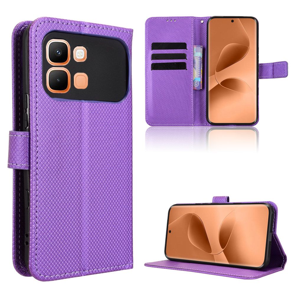 Leather Flip Cover For Infinix Note Edge Case Magnetic Buckle Shockproof Wallet Covers
