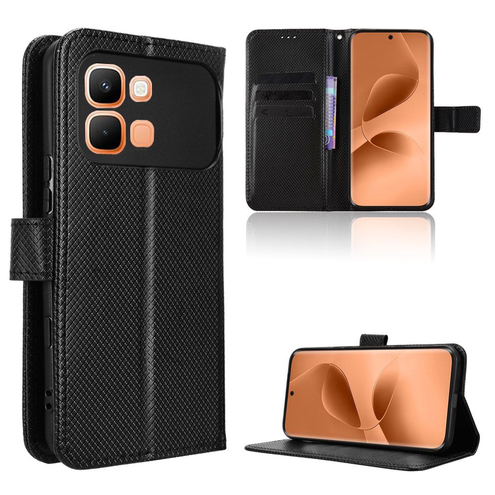 Leather Flip Cover For Infinix Note Edge Case Magnetic Buckle Shockproof Wallet Covers