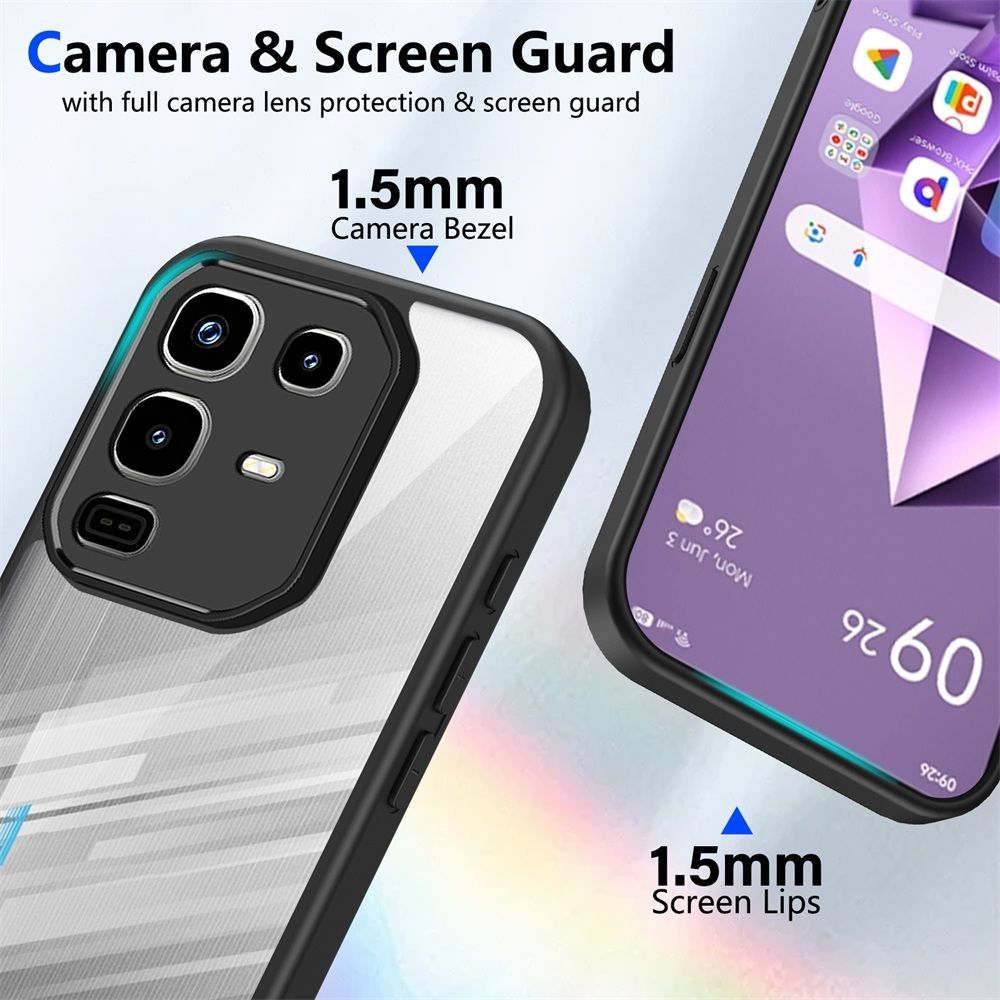 Phone Case For Infinix Note 50 Pro 4G/Infinix Note 50 4G Acrylic Back Ultra Transparent and Clear Phone Case/ Cover