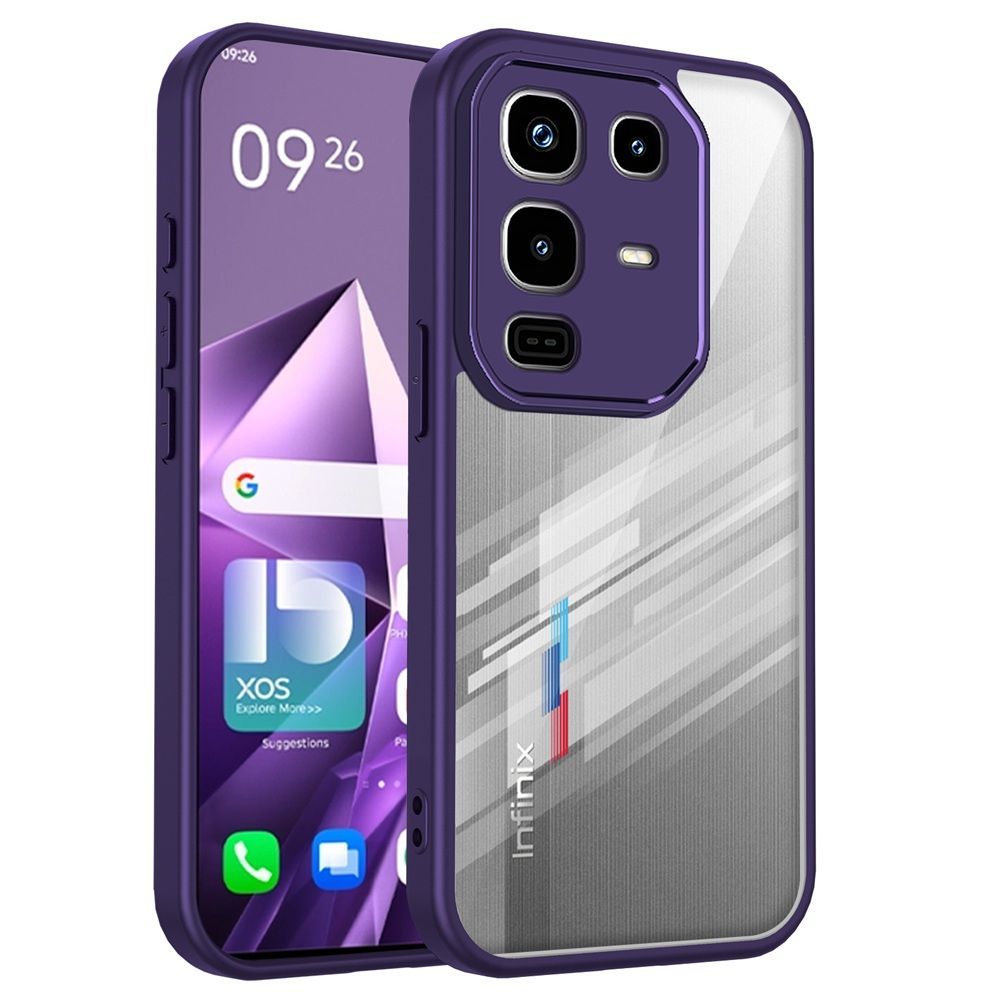 Phone Case For Infinix Note 50 Pro 4G/Infinix Note 50 4G Acrylic Back Ultra Transparent and Clear Phone Case/ Cover