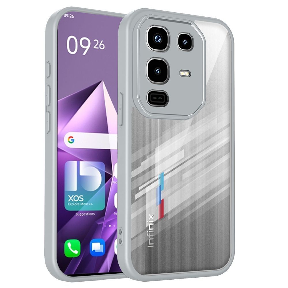 Phone Case For Infinix Note 50 Pro 4G/Infinix Note 50 4G Acrylic Back Ultra Transparent and Clear Phone Case/ Cover