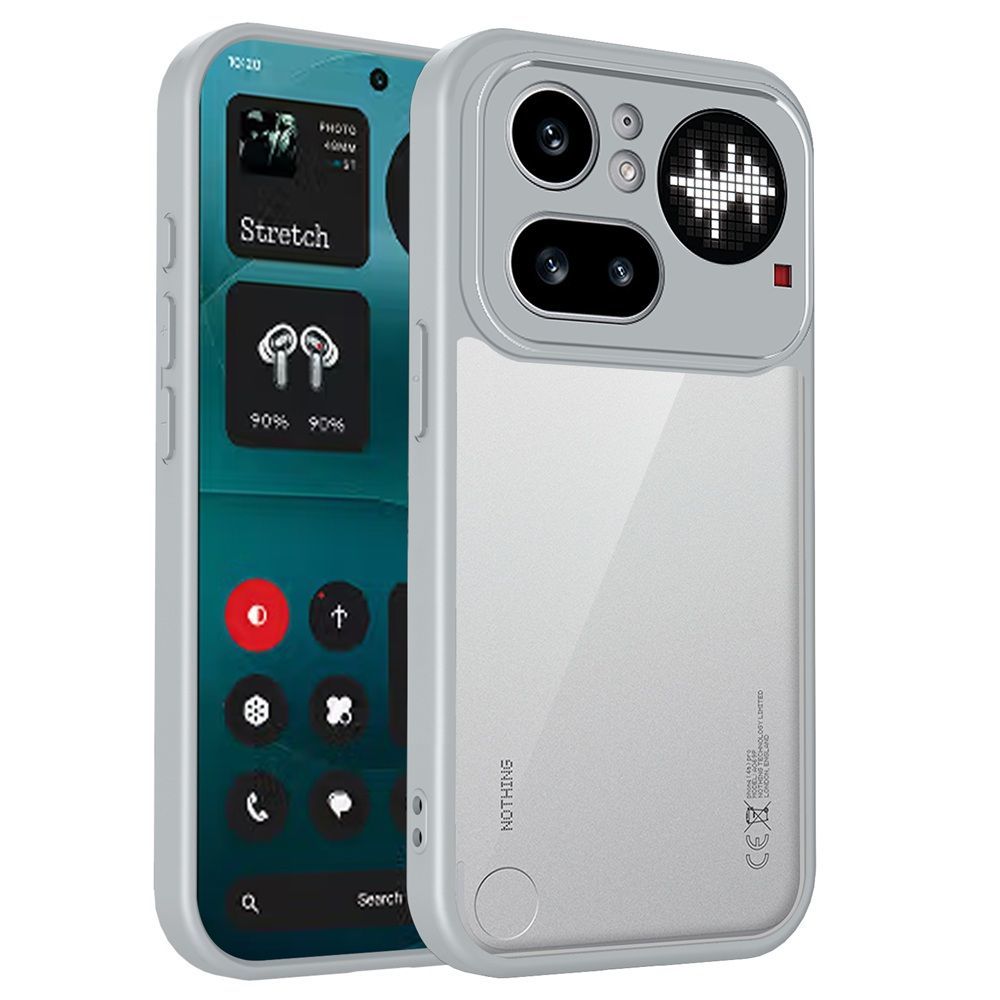 Phone Case For Nothing Phone 4A Pro （6.83）Acrylic Hard Shell with Soft Edges Cover