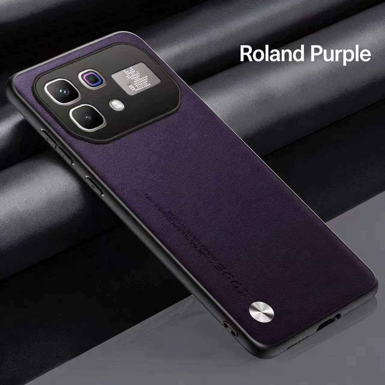 Luxury Suede Leather Phone Case with Infinix Note 60/Note 60 Pro Large Camera Window, Business Style Full-Body Shockproof Protective Cover