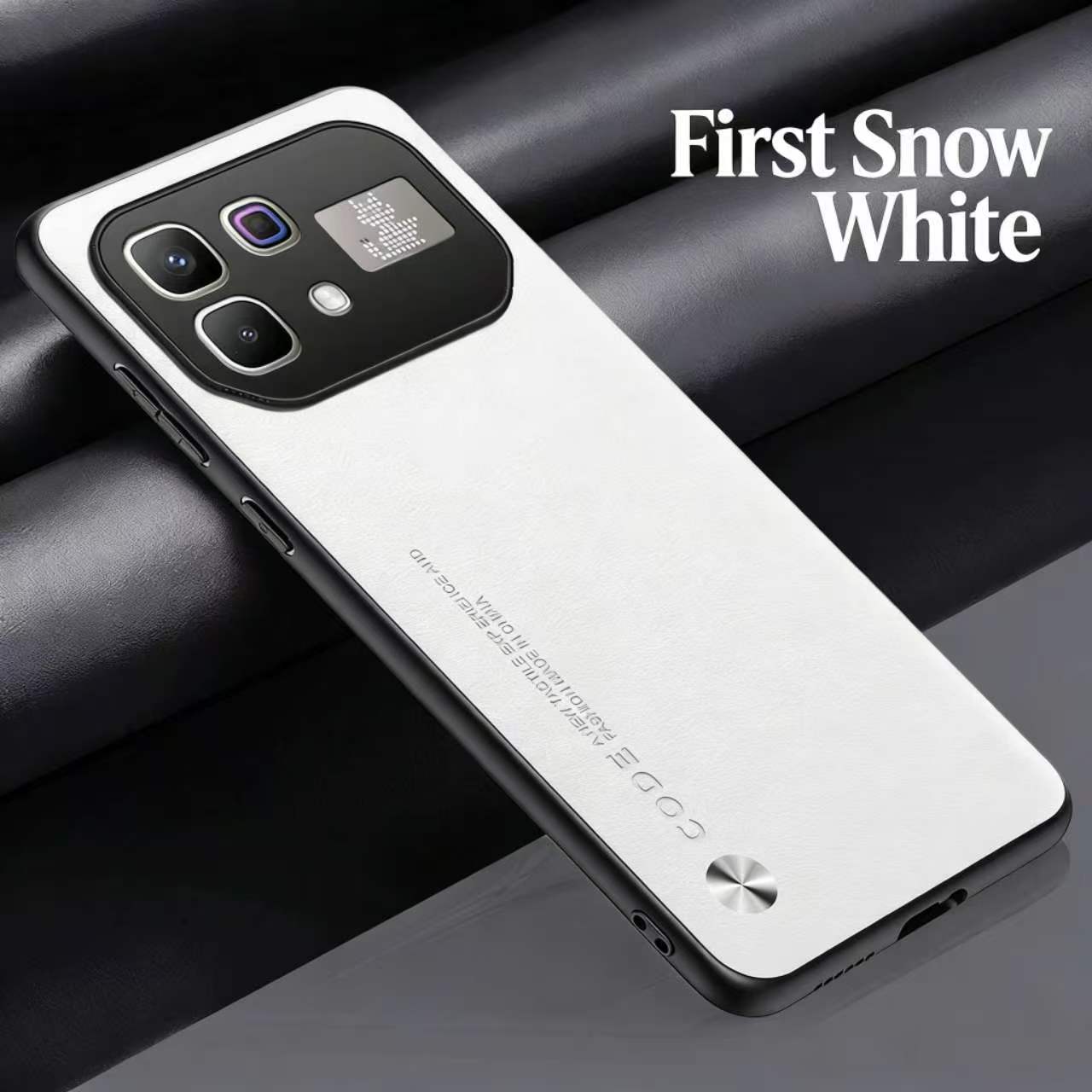 Luxury Suede Leather Phone Case with Infinix Note 60/Note 60 Pro Large Camera Window, Business Style Full-Body Shockproof Protective Cover