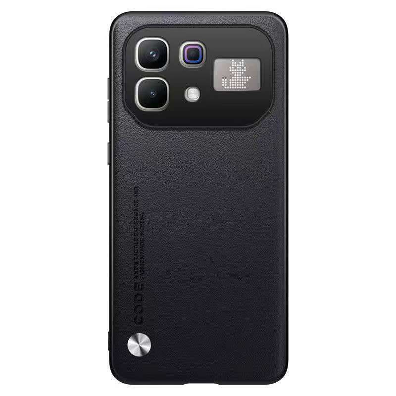 Luxury Suede Leather Phone Case with Infinix Note 60/Note 60 Pro Large Camera Window, Business Style Full-Body Shockproof Protective Cover