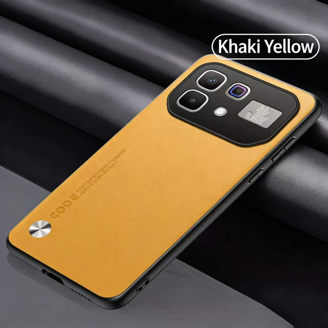 Luxury Suede Leather Phone Case with Infinix Note 60/Note 60 Pro Large Camera Window, Business Style Full-Body Shockproof Protective Cover