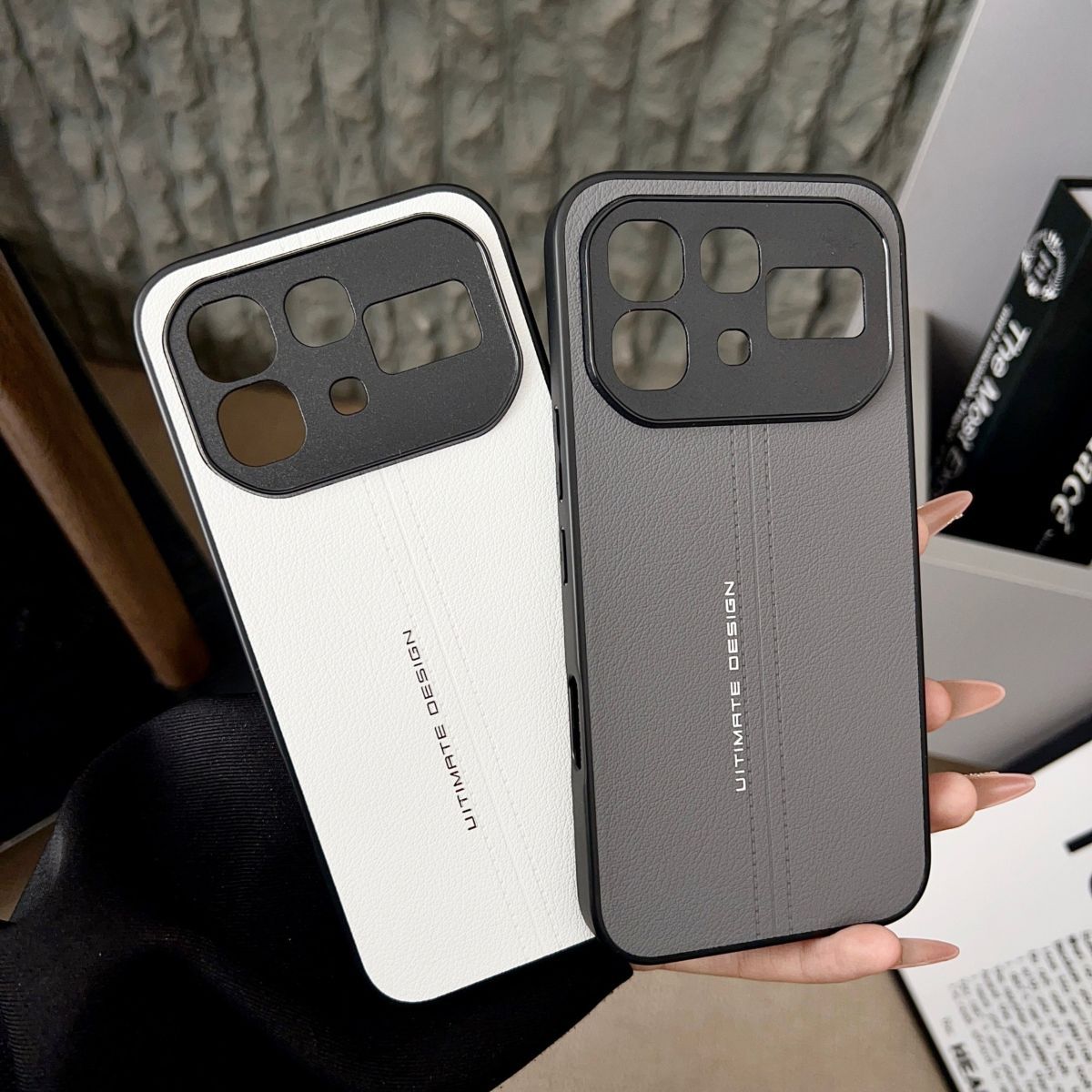 Luxury Suture Pattern Matte PU Leather Metal Lens protection Back Case for Infinix Note 60/Note 60 Pro Protection Cover