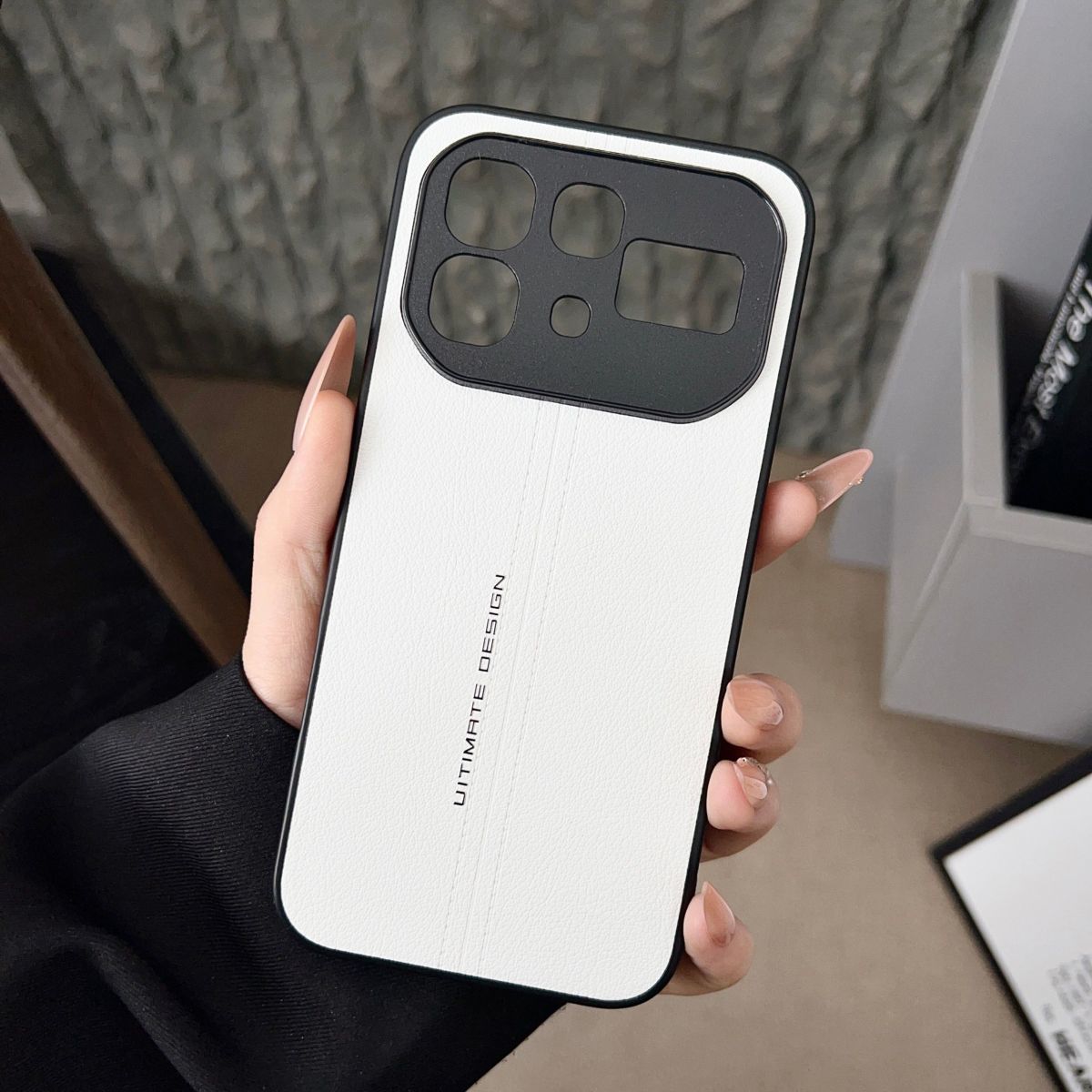 Luxury Suture Pattern Matte PU Leather Metal Lens protection Back Case for Infinix Note 60/Note 60 Pro Protection Cover