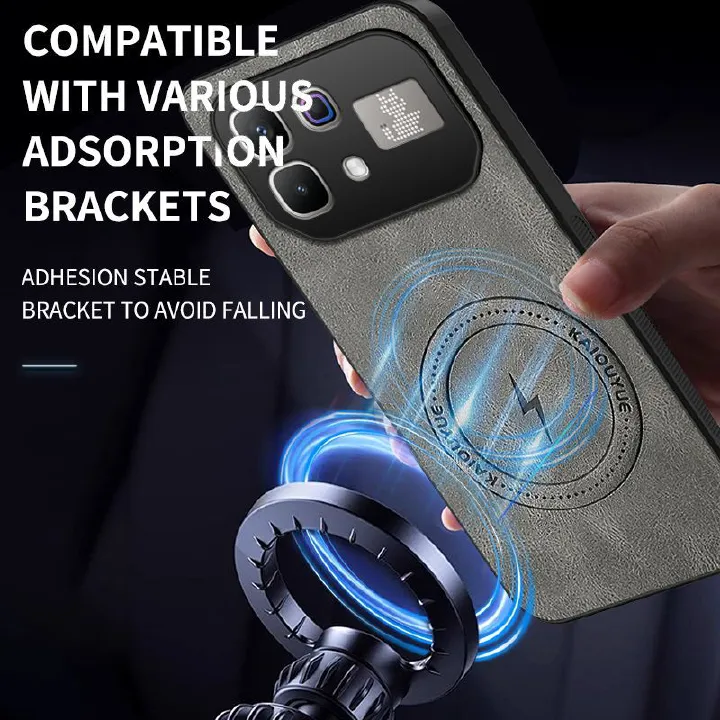 Luxury Business Phone Case for Infinix Note 60 Pro Magnetic Sheepskin Leather All-inclusive Back Cover