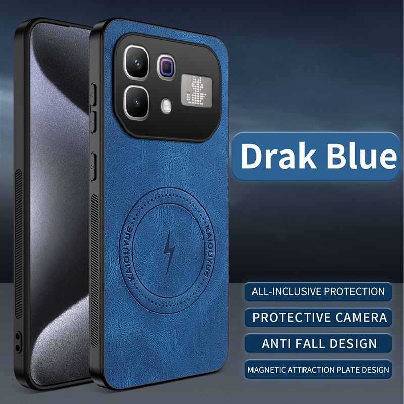 Luxury Business Phone Case for Infinix Note 60 Pro Magnetic Sheepskin Leather All-inclusive Back Cover