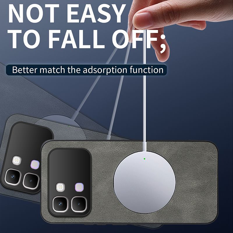 Luxury Business Phone Case for Infinix Note Edge Magnetic Sheepskin Leather All-inclusive Back Cover