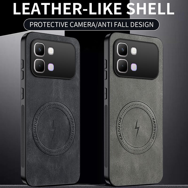 Luxury Business Phone Case for Infinix Note Edge Magnetic Sheepskin Leather All-inclusive Back Cover