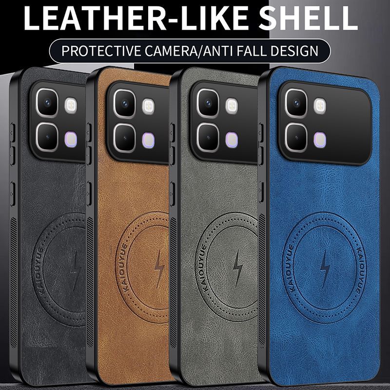 Luxury Business Phone Case for Infinix Note Edge Magnetic Sheepskin Leather All-inclusive Back Cover