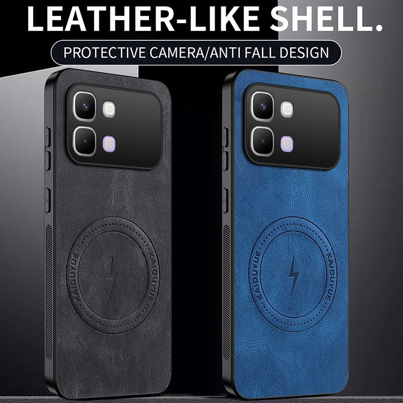 Luxury Business Phone Case for Infinix Note Edge Magnetic Sheepskin Leather All-inclusive Back Cover