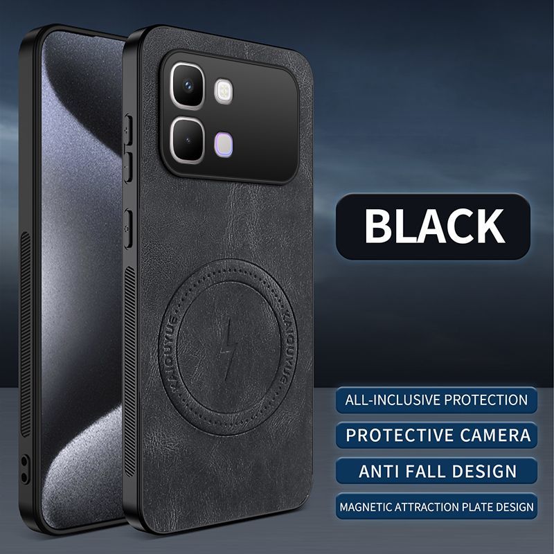 Luxury Business Phone Case for Infinix Note Edge Magnetic Sheepskin Leather All-inclusive Back Cover