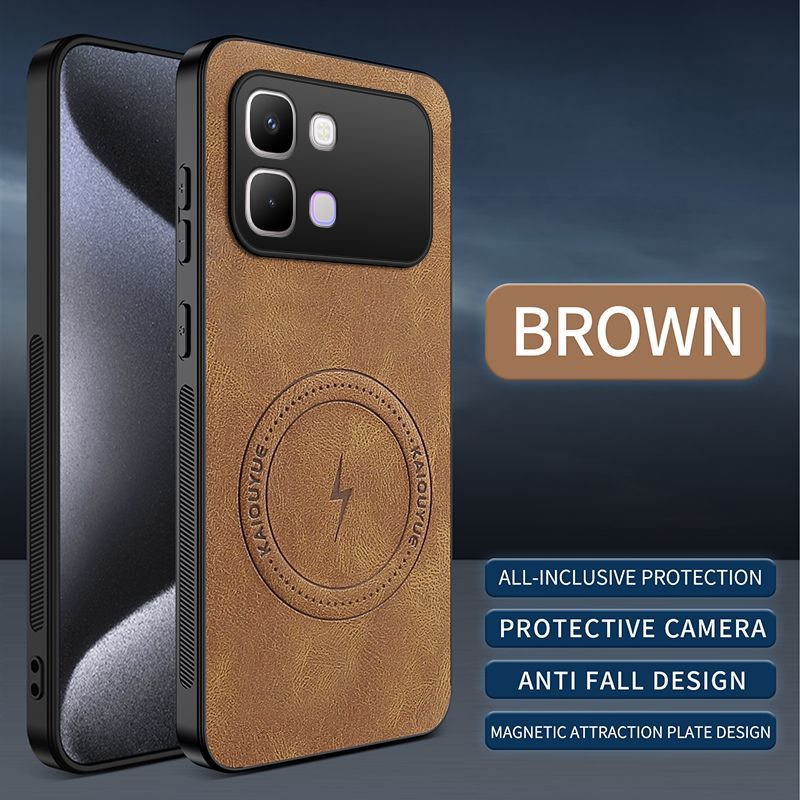 Luxury Business Phone Case for Infinix Note Edge Magnetic Sheepskin Leather All-inclusive Back Cover