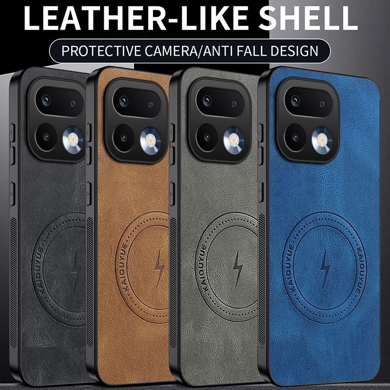 Luxury Business Phone Case for Realme 16 Pro+/Plus Magnetic Sheepskin Leather All-inclusive Back Cover