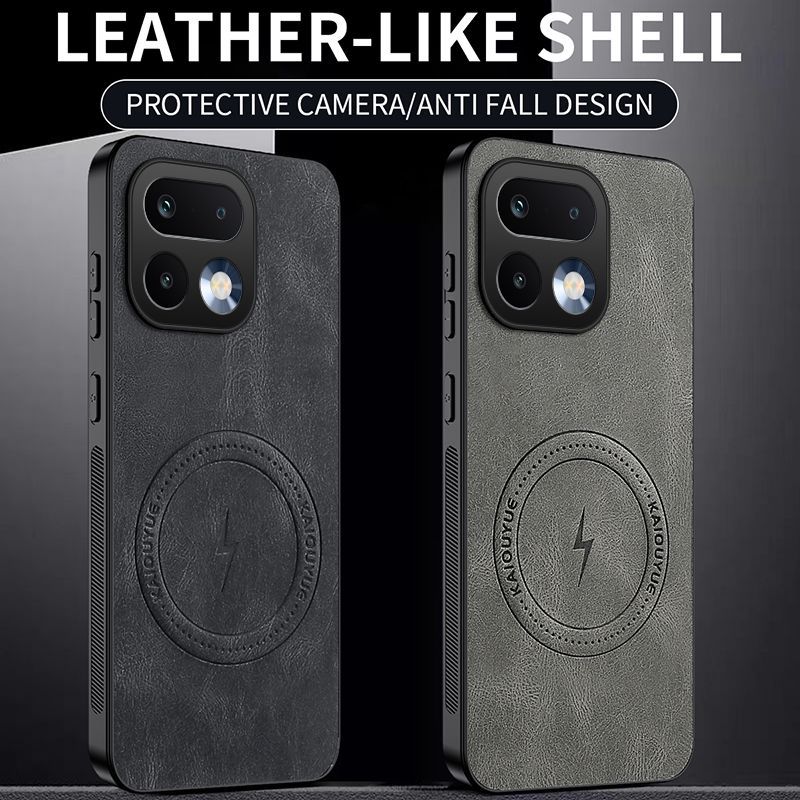 Luxury Business Phone Case for Realme 16 Pro+/Plus Magnetic Sheepskin Leather All-inclusive Back Cover