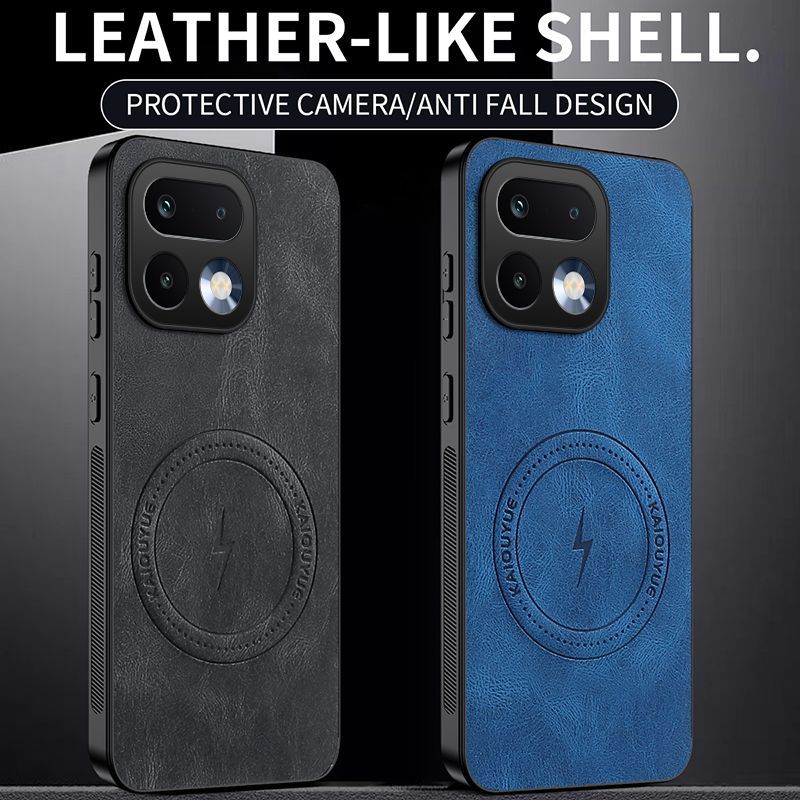 Luxury Business Phone Case for Realme 16 Pro+/Plus Magnetic Sheepskin Leather All-inclusive Back Cover