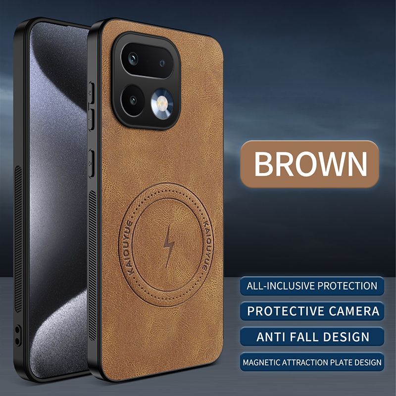 Luxury Business Phone Case for Realme 16 Pro+/Plus Magnetic Sheepskin Leather All-inclusive Back Cover