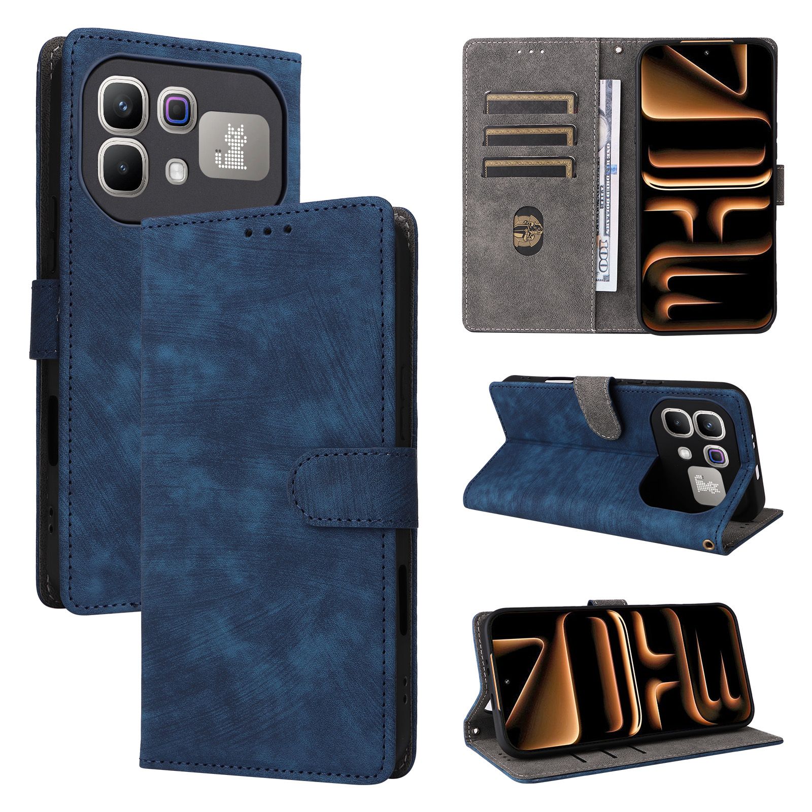 Leather Flip Cover For Infinix Note 60 Pro 5G Case Magnetic Buckle Shockproof Wallet Covers