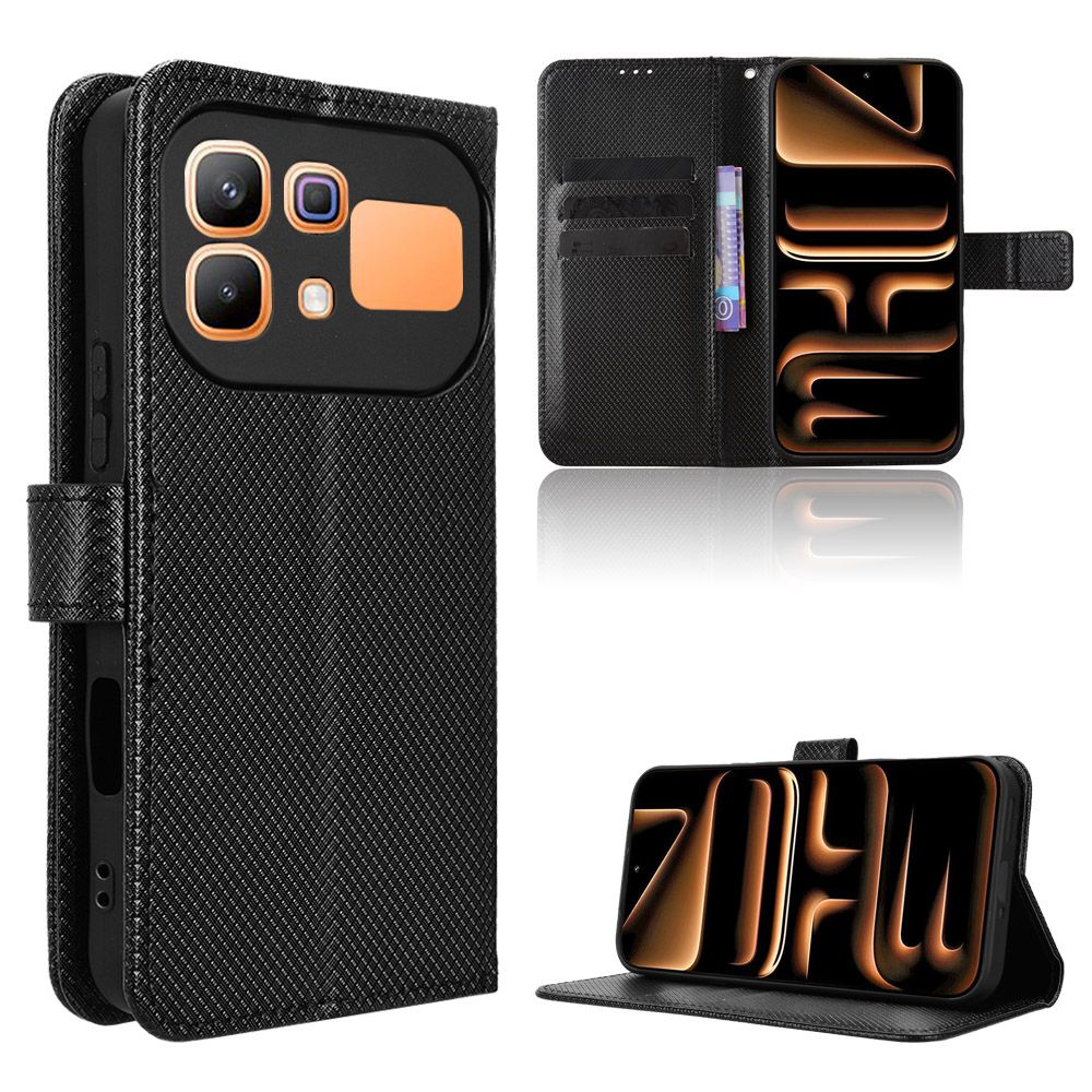 Leather Flip Cover For Infinix Note 60 Pro 5G Case Magnetic Buckle Shockproof Wallet Covers