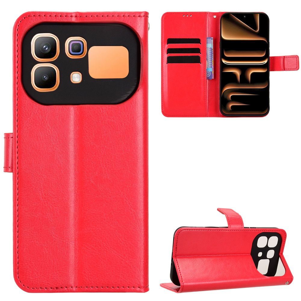 Leather Flip Cover For Infinix Note 60 Pro 5G Case Magnetic Buckle Shockproof Wallet Covers