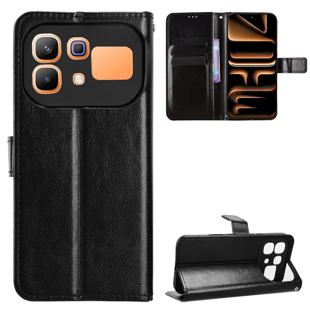 Leather Flip Cover For Infinix Note 60 Pro 5G Case Magnetic Buckle Shockproof Wallet Covers