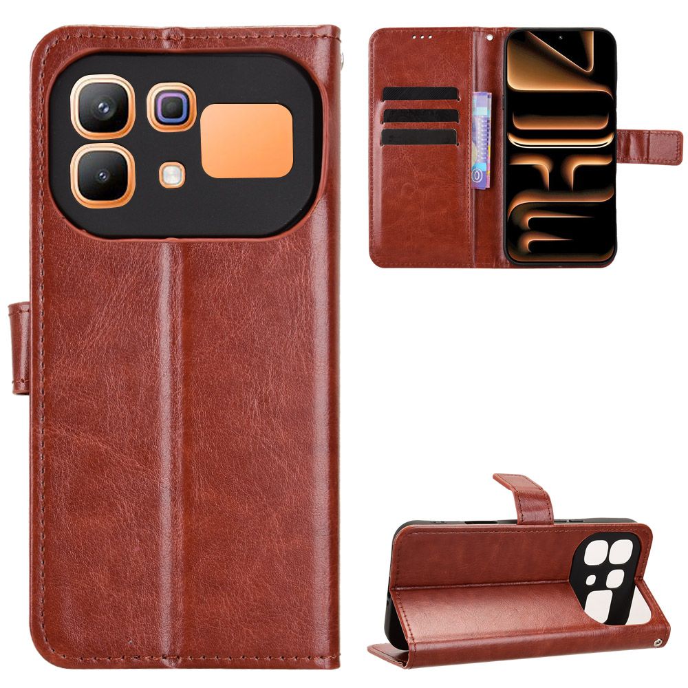 Leather Flip Cover For Infinix Note 60 Pro 5G Case Magnetic Buckle Shockproof Wallet Covers