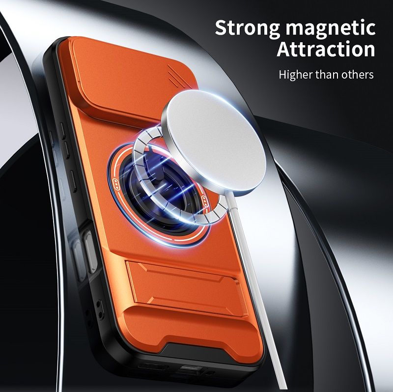 Luxury Slide Camera Lens Case Protective Cover for Infinix Note 60 Pro 5G (6.78" inch) Magnetic Kickstand Phone Case